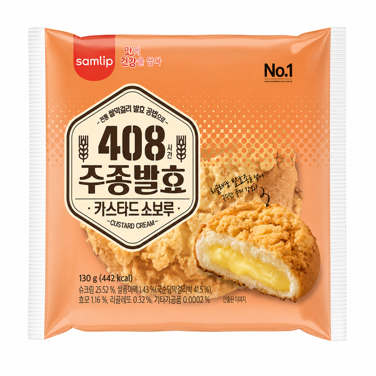 Pan Samlip Custard Streusel