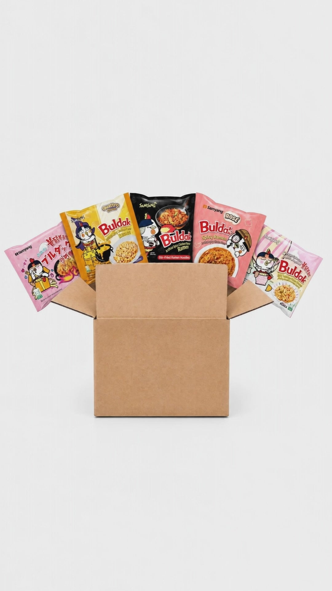 Pack 5x Ramen Buldak Surtido - video producto