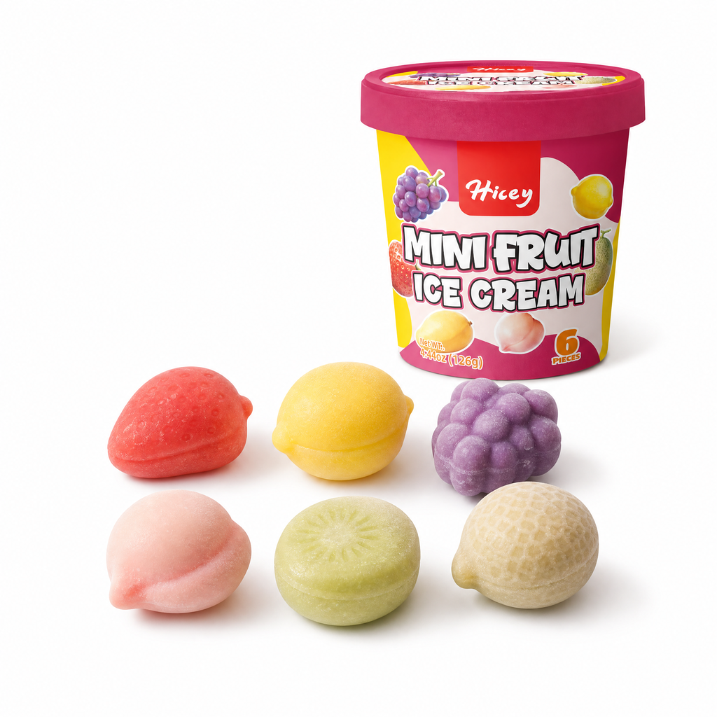 Helado Mini Formas de Frutas - 6 piezas con forma de fruta